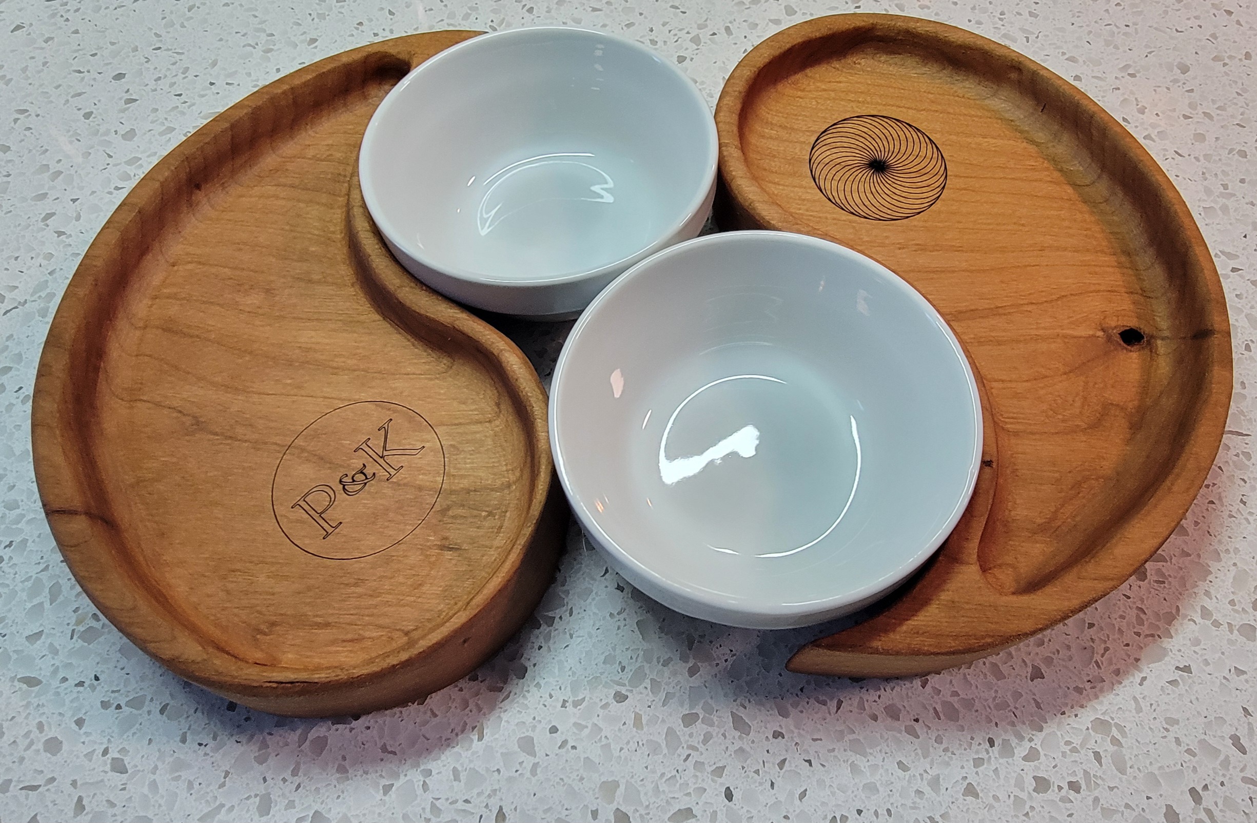 Yin Yang Platter Pair - Image 3